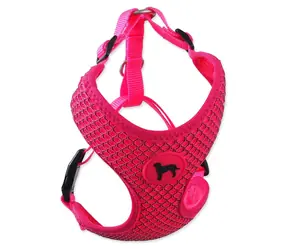 Szelki ACTIVE DOG Mellow pink L / Dla średnich i dużych psów / Nylon, poliester / Obwód klatki piersiowej 45-65 cm