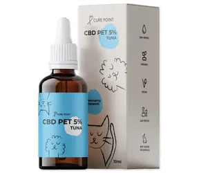 Olejek CBD PET 5% Cure Point dla psów o smaku tuńczyka / Olejek CBD / Dla psów, kotów i koni / 10 ml