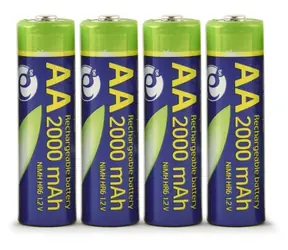 Akumulatory AA 2000mAh / baterie AA / Ni-MH / 4 szt. / w blistrze