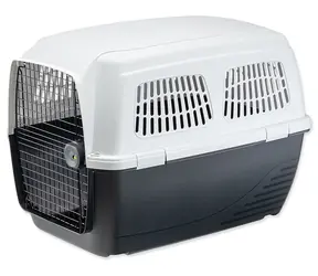 Ferplast Clipper 6 Transportino ciemnoszary / Klatka dla psa / 93x65x68 cm / plastik / duże i olbrzymie rasy