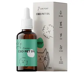 Olejek CBD Cure Point dla psów 5% / Produkt weterynaryjny / 10 ml / 99,8% CBD