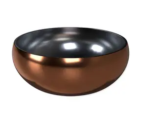 Miska dla psa Dog Fantasy z podwójnymi ściankami, kolor różowo-złoty / Miska / Stal nierdzewna / 18 cm / 1200 ml