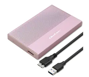 Ramka na dysk HDD/SSD 2,5" różowa / Ramka USB / SATA / USB 3.0 / 5 Gb/s / maks. 2 TB