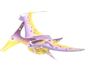 Puzzle 3D ARTLOVER Pterozaur / Sklejka / Z kolorowankami i naklejkami