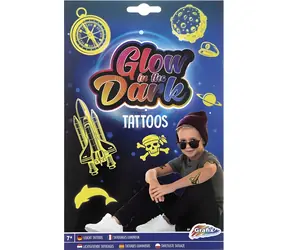Tatuaże świetlne MOXY dla chłopców / Tatuaże / 2 arkusze / aplikacja wodna
