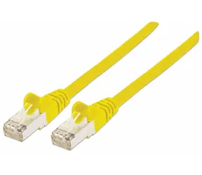 Kabel krosowy Intellinet Cat7 żółty / Kabel krosowy / S/FTP / AWG 26 / RJ-45 / 0,25 m