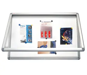 Witryna 2x3 90x60 cm / Witryna wewnętrzna / Rama aluminiowa / Zamykana / Drzwi z poliwęglanu