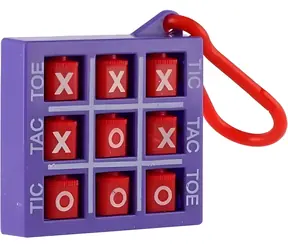 Brelok do kluczy z motywem kółka i krzyżyka TOI-TOYS / breloczek do kluczy / pole do gry 3x3