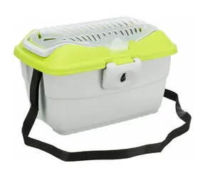 TRIXIE Skrzynia transportowa Capri Mini jasnoszara/zielona / 40x22x30 cm / maks. 2 kg