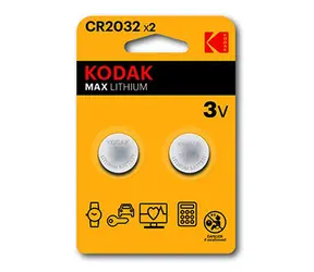 Kodak MAX CR2032 2 szt. / Bateria / litowo-guzikowa / 3 V