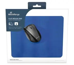 Podkładka pod mysz MediaRange 250x220 mm niebieska / Podkładka pod mysz / Grubość 3 mm / Spód antypoślizgowy