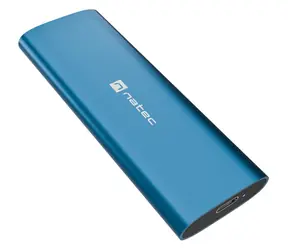Natec RHINO M.2 NVMe Lite horizon blue / Obudowa zewnętrzna SSD / M.2 NVMe / Obudowa aluminiowa / USB-C / 10 Gb/s