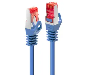 Lindy Cat6 S/FTP Basic niebieski (47351) / Kabel krosowy / RJ-45 / 0,3 m / 250 MHz