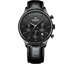 Giewont GW6310-A1 czarny / Zegarek męski / Chronograf / Szkło szafirowe