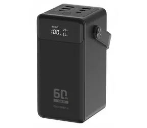 Gogen PB600002B czarny / Power bank / 60000 mAh