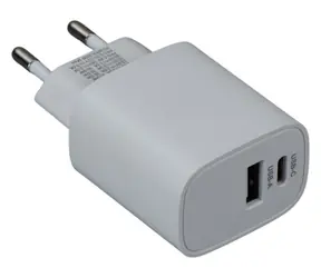 iGet PA20 biały / Zasilacz / USB-C + USB-A / 20 W / Power Delivery