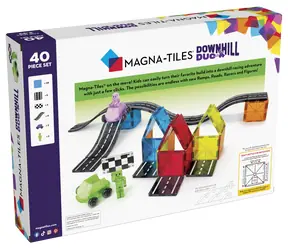 MAGNA-TILES Magnetyczny zestaw konstrukcyjny Downhill Duo / 40 elementów / od 3 lat