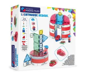MAGNA-TILES Zestaw magnetyczny do budowania Latarnia morska / 26 elementów / od 3 lat