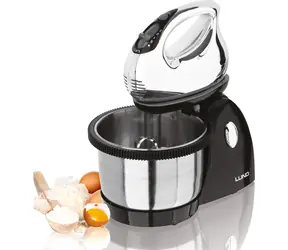 Blender ręczny Lund z pojemnikiem ze stali nierdzewnej / Blender ręczny / 200 W / 3 prędkości + turbo / miska ze stali nierdzewnej i akcesoria