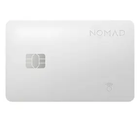 Nomad Tracking Card Pro biała / Karta lokalizacji / Apple Find My / ładowanie bezprzewodowe / 16 miesięcy żywotności baterii
