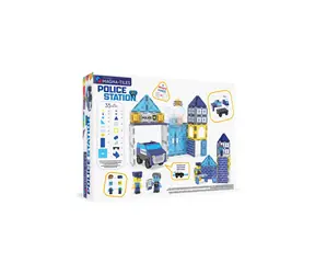 MAGNA-TILES Magnetyczny zestaw konstrukcyjny Posterunek Policji / 35 elementów / od 3 lat