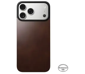 Nomad Magnetic Leather Back rustykalny brąz (Horween) iPhone 17 Pro Max / Tylna obudowa / MagSafe