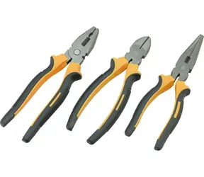 Zestaw szczypiec zielonych 3 szt. / Zestaw szczypiec / kombinerki, przedłużone, tnące / 20 cm