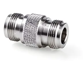 Adapter antenowy Nedis N żeński - N żeński / Adapter / niklowany / 50 Ohm / prosty / srebrny / 10 szt.