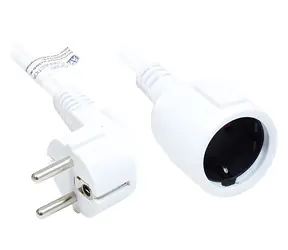 Przewód przedłużający Good Connections biały / Przedłużacz / 5 m / 1,5 mm2 / 16 A / 230 V