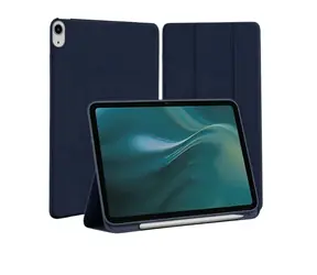 Etui Etteri Flip ciemnoniebieskie / do Apple iPad Air 4 2020/5 2022 10.9"/6 2024/7 2025 11" / podstawka
