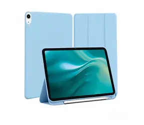 Etui Etteri Flip jasnoniebieskie / Etui z klapką / Apple iPad Air 4/5 10.9"/6/7 11" (2020-2025) / podstawka