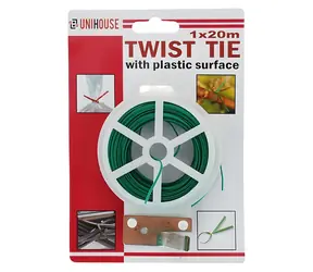 Drut wiążący RULYT 20 m / Drut wiążący / Powierzchnia plastikowa / Płaski