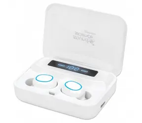 Manhattan Sound Science białe / Słuchawki / Bluetooth 5.0 / Douszne / Czas pracy baterii 5 godz.