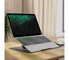 Allity ALS-100 czarny / Etui na laptopa / ze stojakiem / 13-14" / skóra syntetyczna / zapięcie magnetyczne