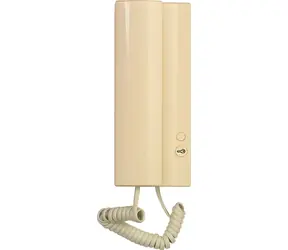 TESLA Elegant kość słoniowa / Telefon domowy / dzwonek elektroniczny / zamek elektryczny z 1 przyciskiem