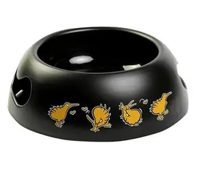 Miska Kiwi Walker Black pomarańczowa / Miska dla psa / 750 ml