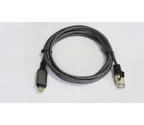TB Touch RJ-45 - USB-C czarny / Kabel danych / Cat6 / 1 Gbit / 2 m
