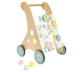 Chodzik aktywny 2KIDS TOYS z pastelowymi zwierzątkami / od 1 roku / drewno, metal, guma