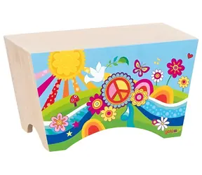 GOKI Cajon Drum Flower Meadow / od 4 lat / drewno