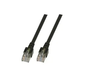 EFB Cat5e SF/UTP czarny / Kabel krosowy / RJ-45 / 25 m / PVC / CCA