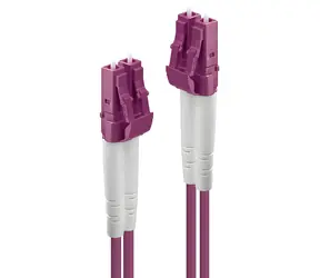 Lindy pink / Kabel światłowodowy / LC/LC / Wielomodowy OM4 / Duplex / 5 m