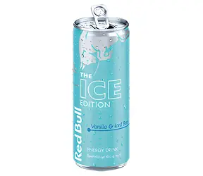 Red Bull Ice Edition Wanilia i Mrożona Jagoda / Napój energetyczny / 12 szt. w kartonie / puszce
