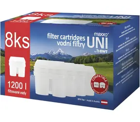 Filtry Maxxo UNI do dzbanków filtrujących wodę 8 szt. / Filtr do dzbanka / Kompatybilny z LAICA Biflux, BWT