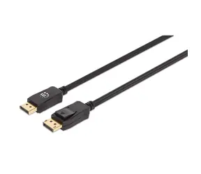 Manhattan DisplayPort 1.4 czarny / kabel DisplayPort / 3 m / 8K 60Hz / pozłacane złącza