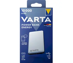 Varta Energy 10000mAh / power bank / 2x USB-A + 1x USB-C / 2,4 A / Li POL