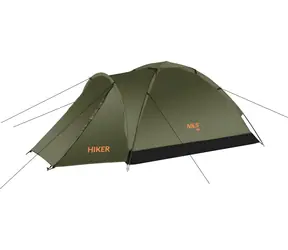 Namiot turystyczny NILS Camp NC6010 Hiker ciemnozielony / 2 osoby / 70+205 x 150 x 105 cm / słup wody: 3000 mm
