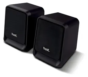 Zestaw głośników Trust Milo 2.0 w kolorze czarnym / Głośniki / 2.0 / 6 W RMS / USB-C