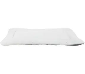 TRIXIE Podkładka Farello biało-szara/szara 110x75 cm / Podkładka dla psa / Pikowana / Można prać w temp. 40°C