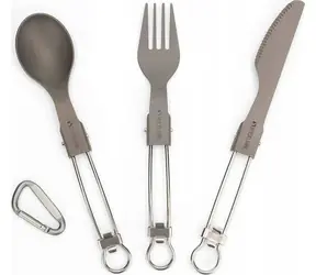 Zestaw narzędzi Rockland Titanium / Zestaw sztućców / Titan / Łyżka, widelec, nóż