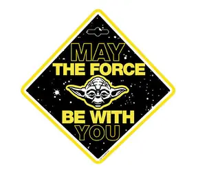Dekoracja z przyssawką "Seven Star Wars Yoda" / Akcesoria samochodowe / Przyssawka